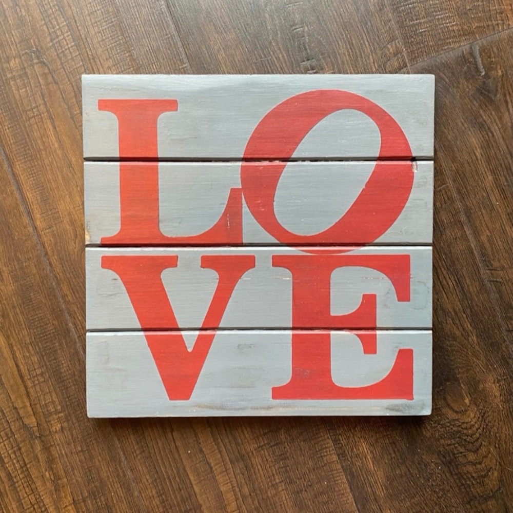LOVE Painting, Iconic Philadelphia, Pa design. Handmade